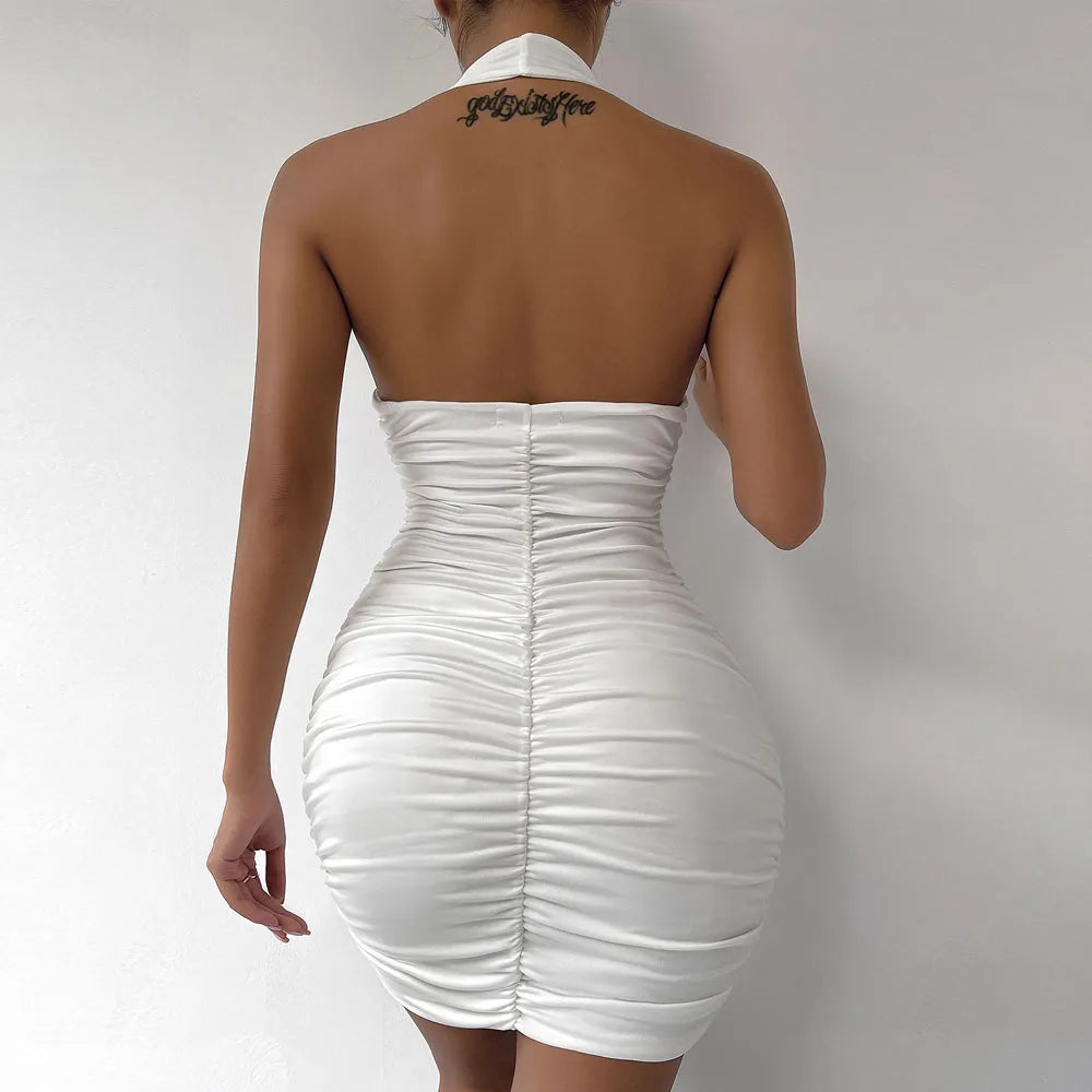 Essential V Deep Mini Dress