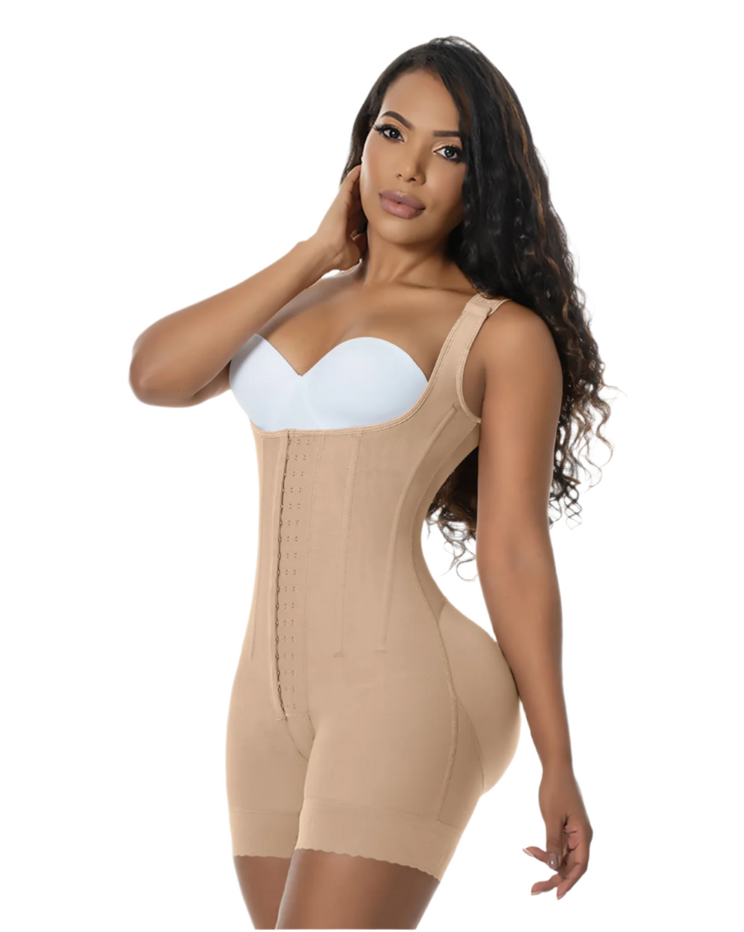 High Double Compression Adjustable Abdomen Bodysuit